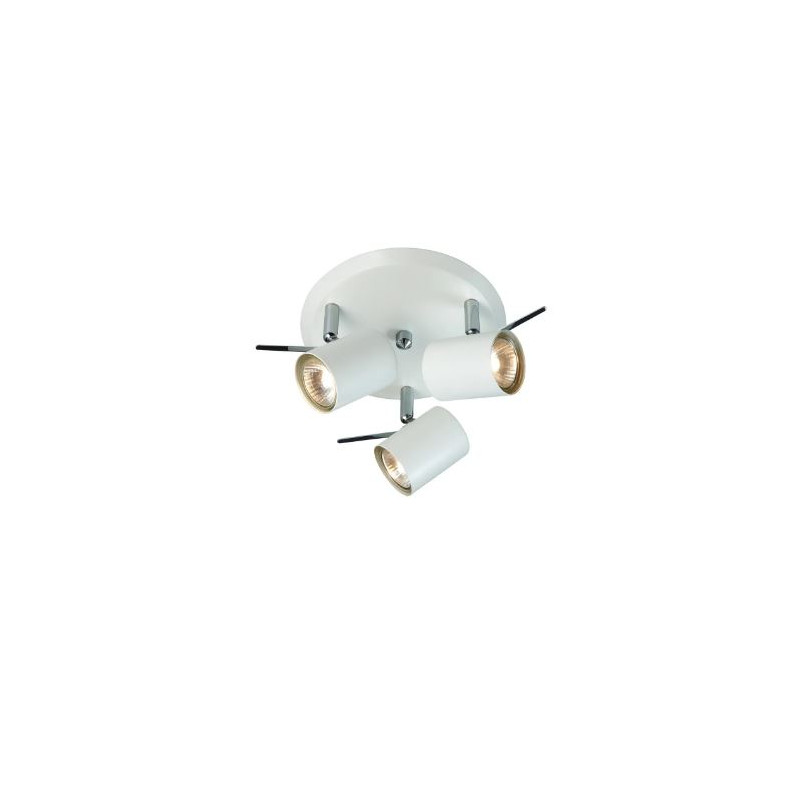 plafoniera markslojd hyssna 3xgu10 35w ip20 3000k ip20 classe f bianco