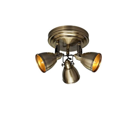 plafoniera markslojd fjÃ¤llbacka 3xe14 40w ip20 ottone antico [104050]