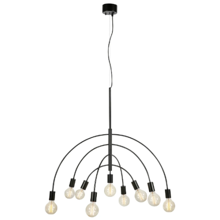 lampada da soffitto a led markslojd lavello e27 ip20 40w 230v nera