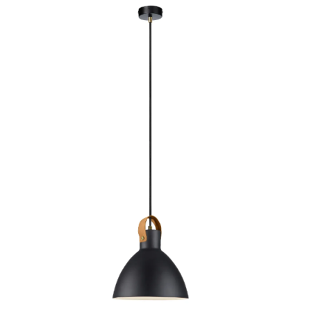 lampada da soffitto a led markslojd eagle e27 ip20 60w 22cm nera