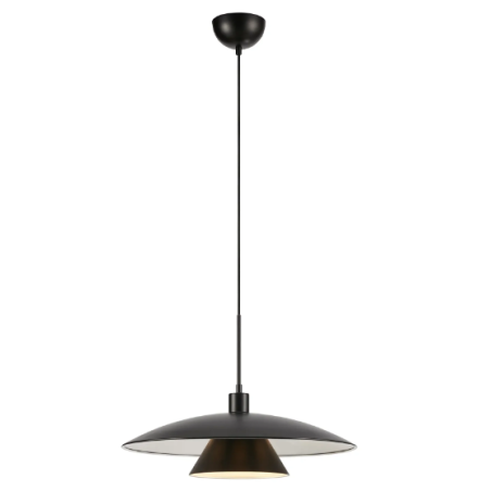 lampada da soffitto a led markslojd millinge e27 ip20 40w 230v nera