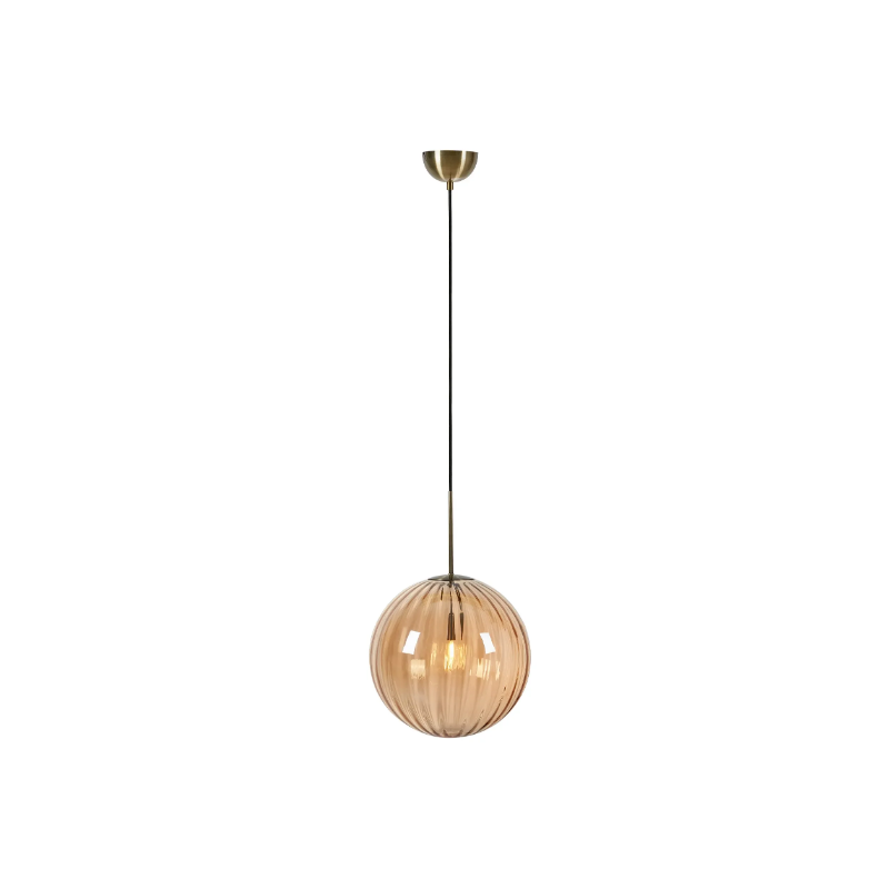 lampada da soffitto markslojd fengari e14 ip20 230v ottone anticato/ambra