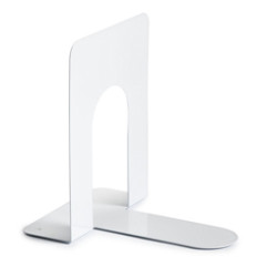 Reggilibri turikan 2 pz. bianco in metallo art.7250 [7250b]