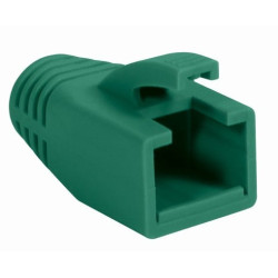 copriconnettore intellinet per plug rj45 cat.6 8mm verde