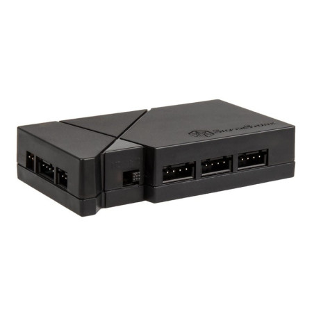 hub usb silverstone sst-lsb01 rgb-led + 2x strisce led nero