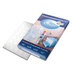 Etichette in poliestere tico trasparente 100 fogli a4 55 etichette/foglio