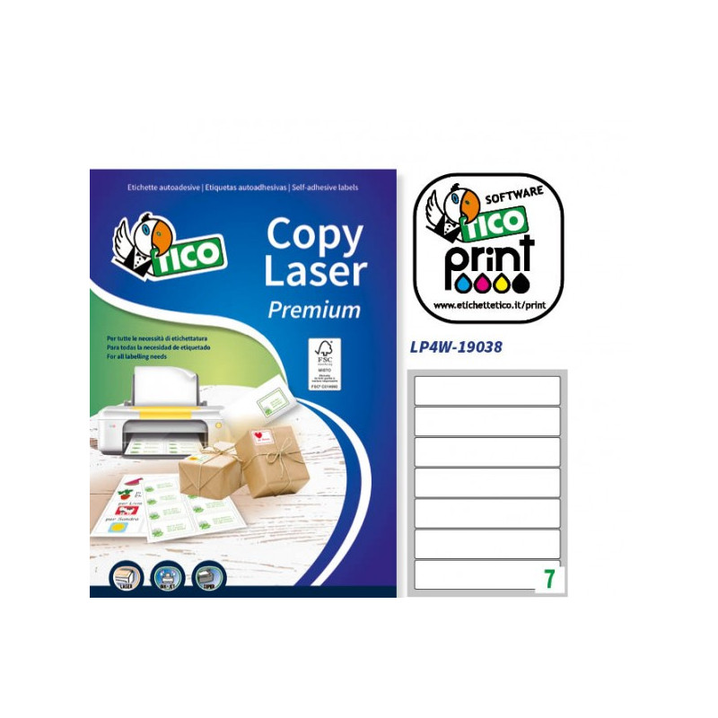 etichette tico cf.700 ad angoli arrotondati 190x38 [lp4w-19038]