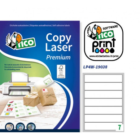 etichette tico cf.700 ad angoli arrotondati 190x38 [lp4w-19038]