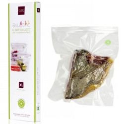 set sacchetti sottovuoto svuotino riutilizzabili taglia m 22x34cm