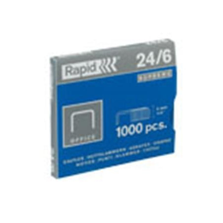 Punti cucitrice rapid 1000 punti 24/6 zincati [24855600]