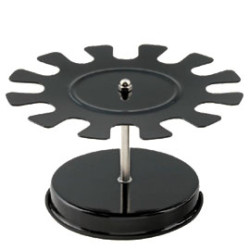 Portatimbri turikan circolare 12 posti nero in metallo koala [7203]