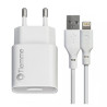 alimentatore da rete tiemme 3642 con cavo usb-a to lightning