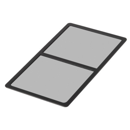 filtro ventola silvstone antipolvere 140mmx2 nero [sst-ff145b]