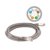 cavo di rete a-lan alantec patch f/utp cat.6 pvc 0.5m grigio