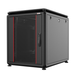 armadio rack techly 19'' 600x800 12unita' nero da sotto-scrivania