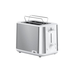 tostapane braun ht 1510 2/900 w acciaio inossidabile/bianco