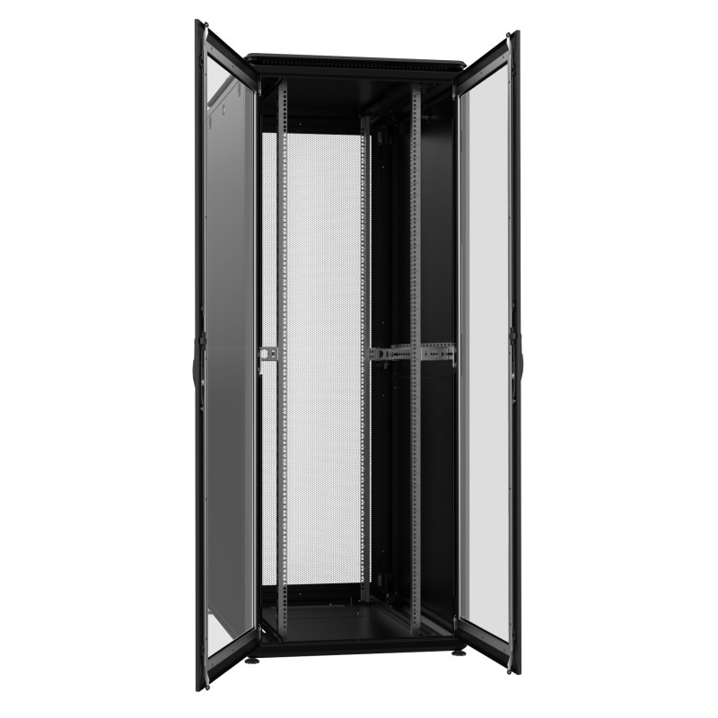 armadio rack techly 19'' 800x1000 42u doppia porta grigliata