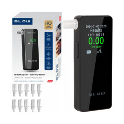 etilometro blow 9900 a batteria tft 1.7'' 0-1.9g/l nero