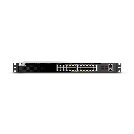 switch qnap gestito 1u l3 24 porte gigabit ethernet 10/100/1000 nero