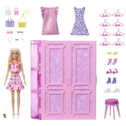 set da gioco mattel barbie armadio dei sogni per bambole multicolore