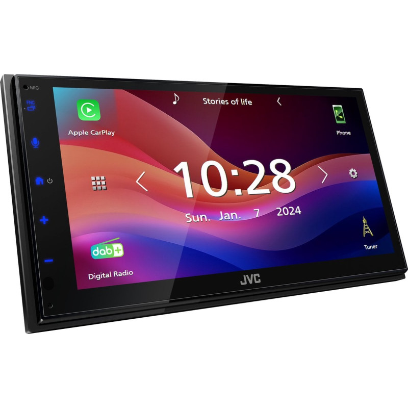 autoradio jvc kw-m595dbt digitale dab+/6.8'' wireless