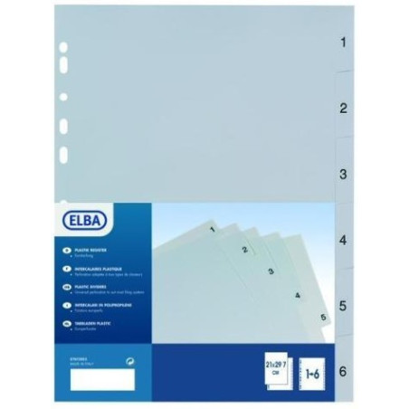 Divisori elba numerici 1-12 mese formato universale 22x30 [400006686]