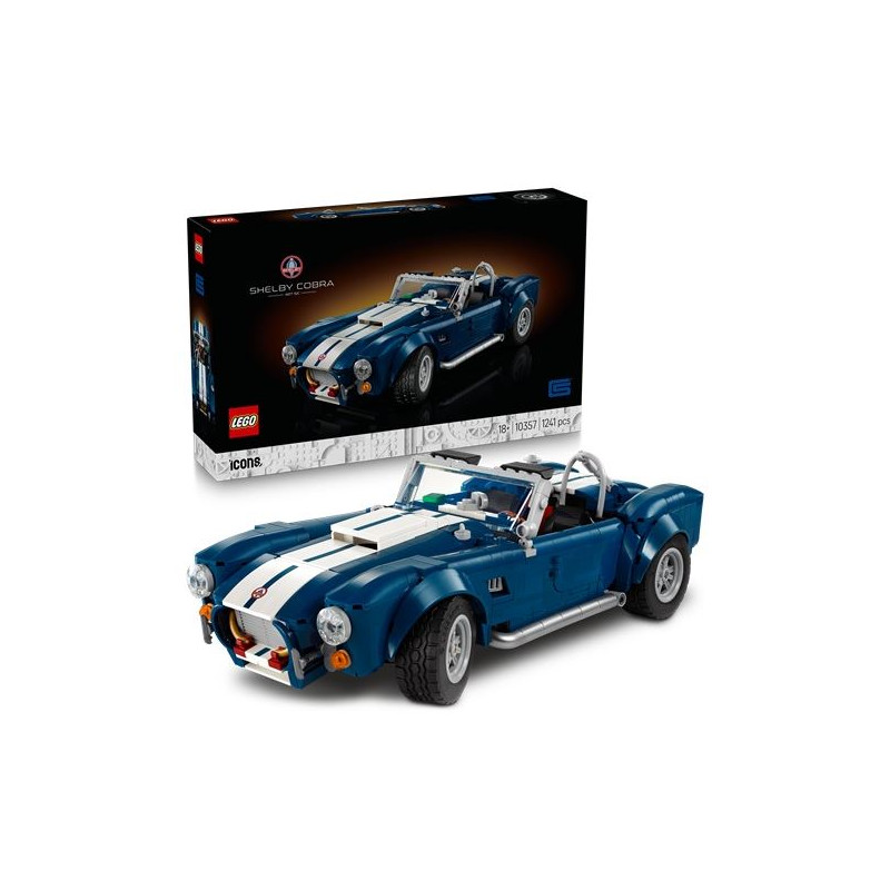 gioco da costruzione lego shelby cobra 427 s/c multicolore 1241pz