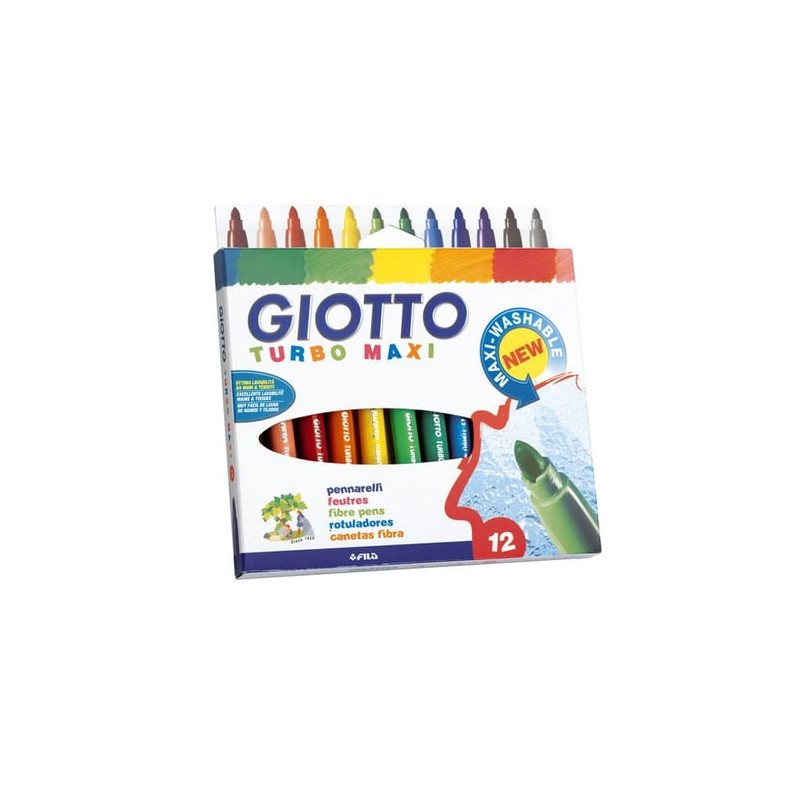 pennarello turbomaxi marrone giotto pz: 12 [456016]