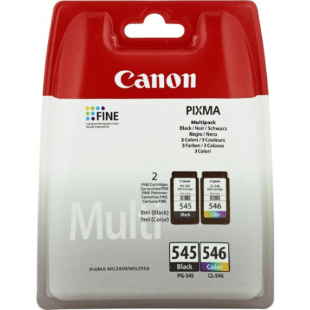 cartuccia canon pg-545/cl-546+50 fogli gp-501 [8286b007]