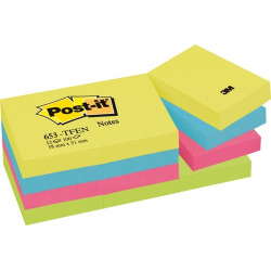 Blocco adesivo post-it 100fg 38x51mm 653-tfen energy 72gr
