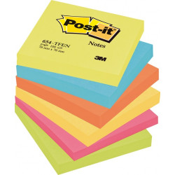 Blocco adesivo post-it 100fg 76x76mm 654-tfen energy 72gr
