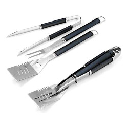 set per barbecue ompagrill pinza, paletta, forchettone 03450