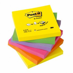 Blocco adesivo post-it 100fg super sticky z-notes 76x76mm