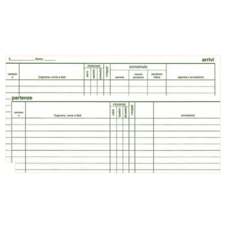 Registro arrivi/partenze edipro 31x24.5cm 46 pagine e2839 [e2839]