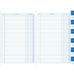 Scadenziario bm gen-dic 24 fogli uso mano 17x24cm [0100129]