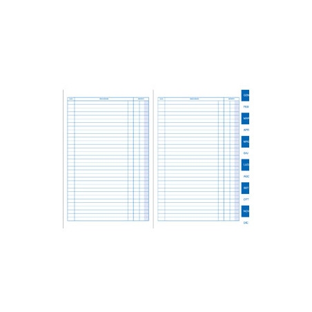 Scadenziario bm gen-dic 24 fogli uso mano 17x24cm [0100129]