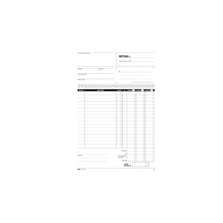 Blocco fatture 3 aliquote iva edipro 3 copie 33 fogli autoricalcanti