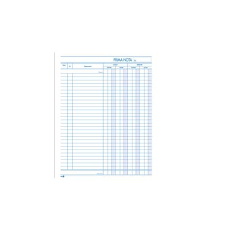 Blocco prima nota cassa bm 22x28cm 50 fogli x 2 copie ric. [0100430]