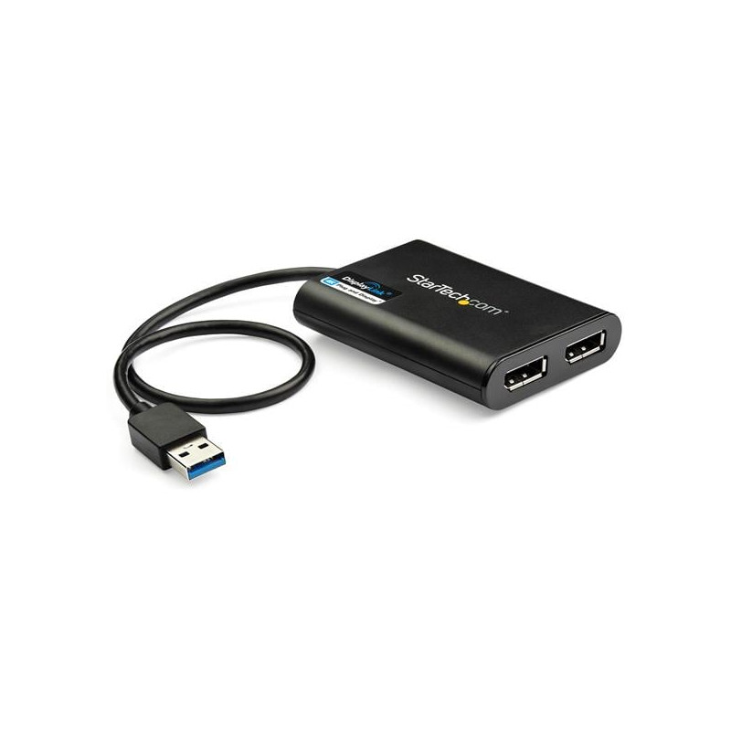 adattatore usb startech.com usb3.0 dual displayport 4k 60hz nero