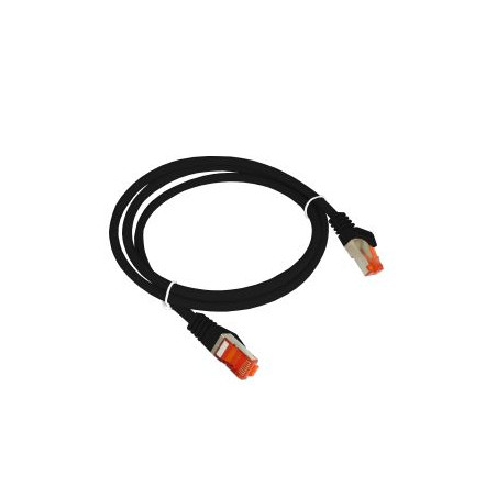 cavo di rete a-lan alantec patch f/utp cat.6 pvc 1.0m nero [kks6cza1.0]