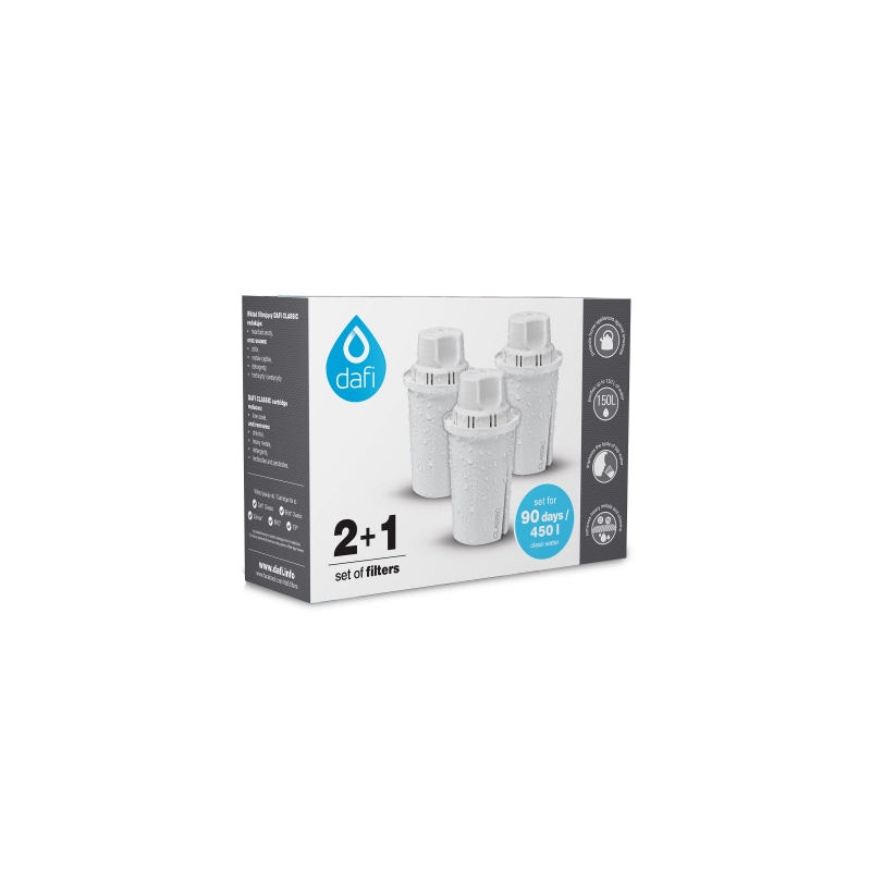filtro acqua dafi classic 3pz bianco [poz03228]