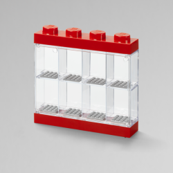 vetrina room copenhagen 4065 per minifigure lego rosso/trasparente