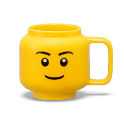 tazza room copenhagen lego testa ragazzo in ceramica 255ml giallo