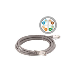 cavo di rete alantec kks6sza1.0 grigio 1m cat6 f/utp (ftp) [kks6sza1.0]
