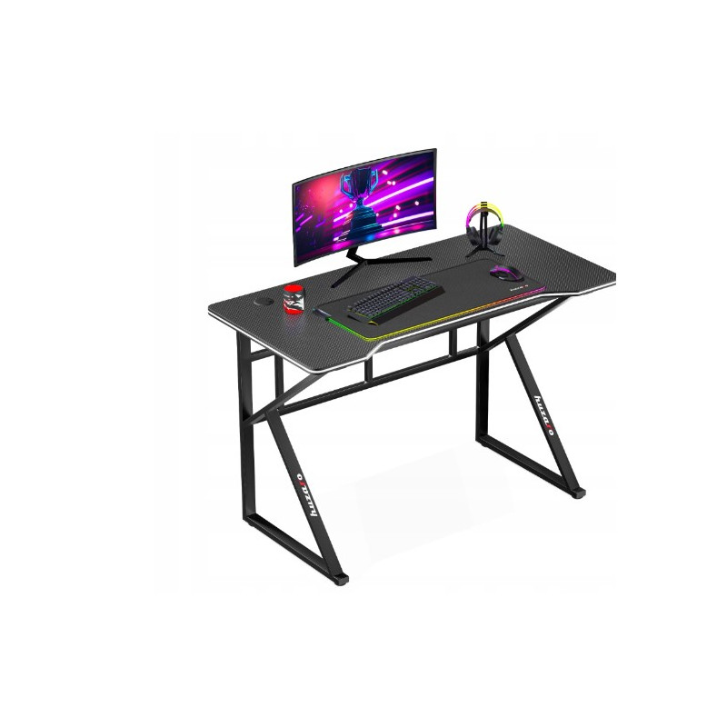 scrivania da gioco huzaro hero 1.6 nero [hz-hero 1.6 black]