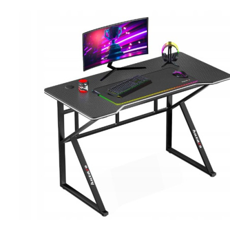 scrivania da gioco huzaro hero 1.6 nero [hz-hero 1.6 black]