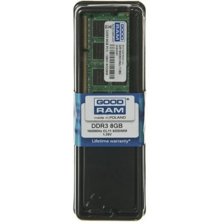 Ram so-dimm ddr3l 8gb goodram / 1600mhz value [1x8gb] cl11 1,35v