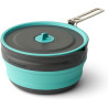 pentola sea to summit frontier pieghevole 2.2l verde/grigio [ack025021-390201]