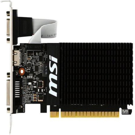 scheda video nvidia msi geforce gt 710 2gd3h lp 2gb gddr3 64bit nero