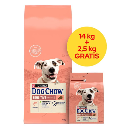 mangime purina nestle dog chow sensitive salmon per cani 14+2.5kg